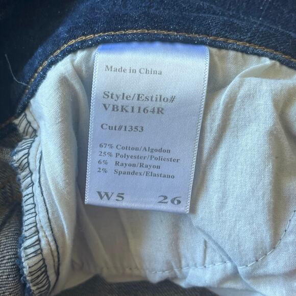 Kancan Dark Wash Distressed Jean Jegging Size 26 - Picture 4 of 12